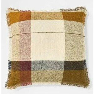 Threshold Oversize Woven Plaid Throw Pillow